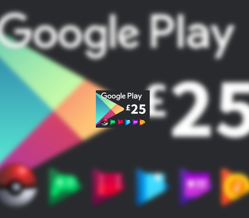 Google Play GBP 25 Gift Card UK