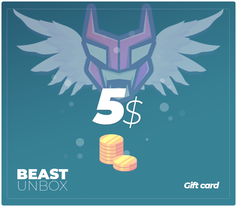 Tarjeta regalo de 5 $ de BeastUnbox.com