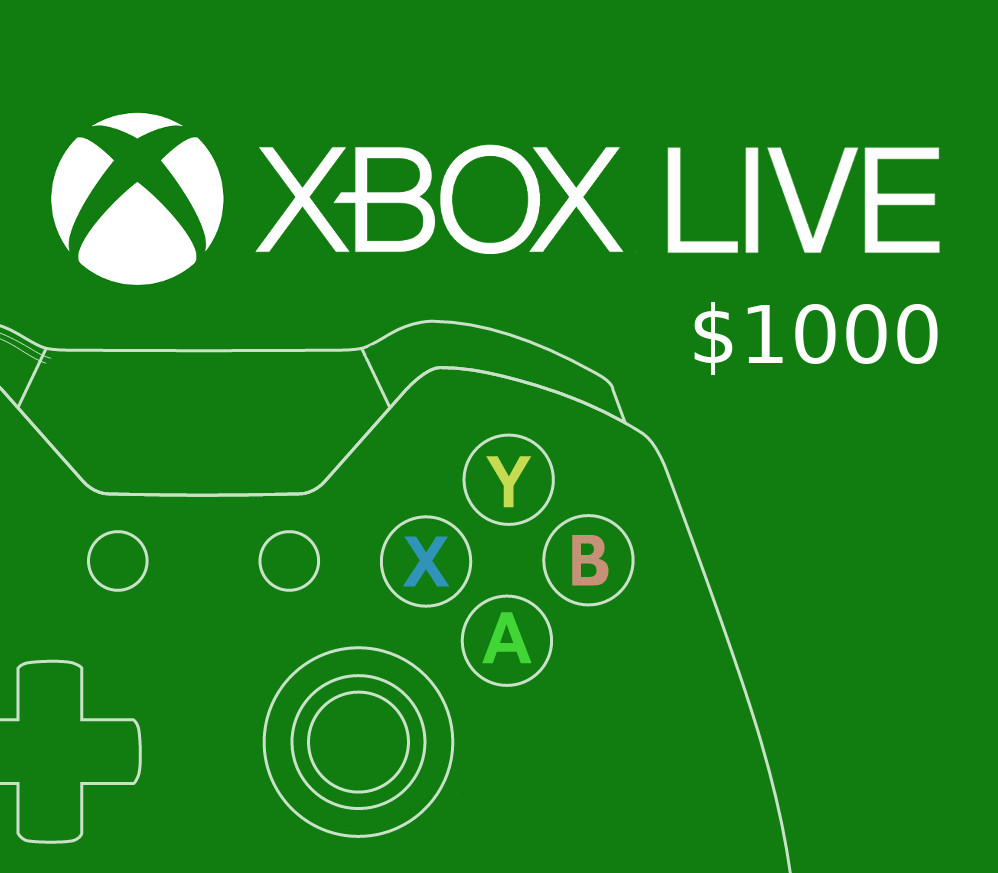 XBOX Live $1000 Prepaid Card MX