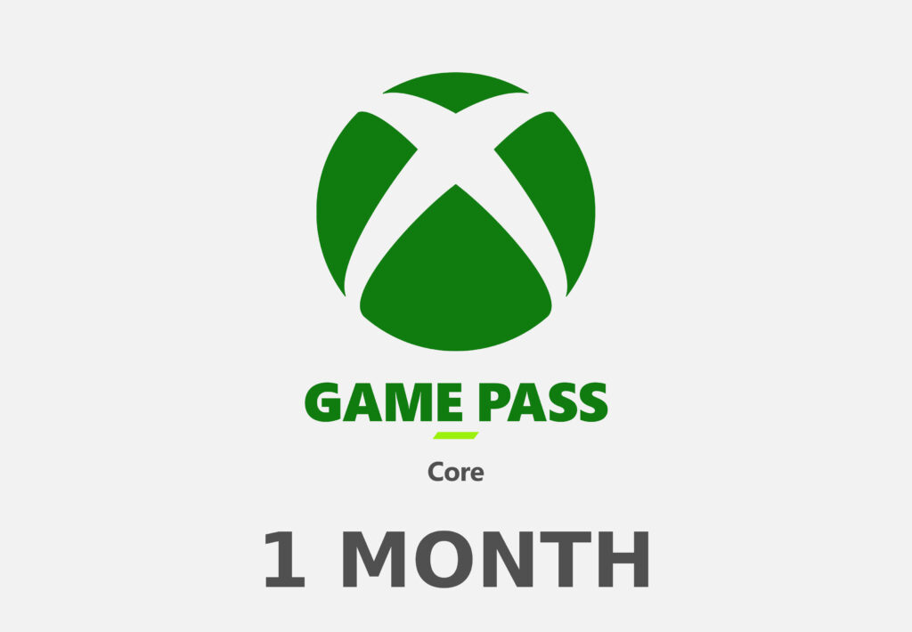 Tarjeta de suscripción de 1 mes a XBOX Game Pass Core US